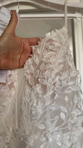Vestido de Novia Blanco Encaje Tul