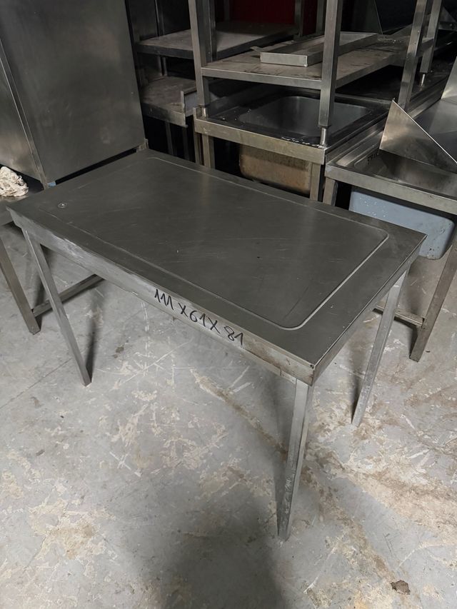 Mesa de acero APOYO inoxidable industrial