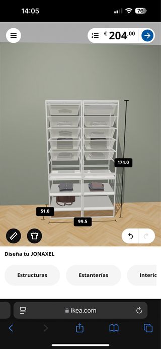 Armario Cajonera Metálico Blanco Jonaxel