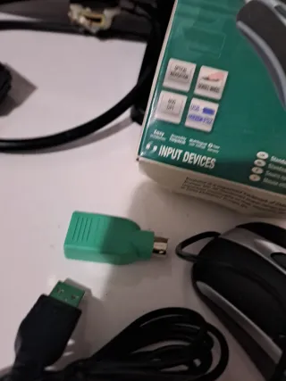 Mouse Ottico EMINENT USB/PS2 Nero/Argento