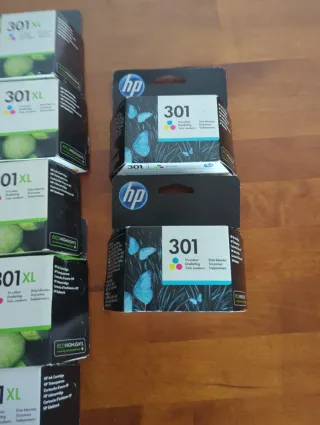 Cartuchos HP 301XL y 301 originales