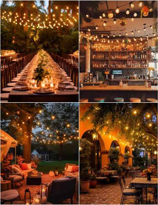 Guirnaldas Luces Exterior 60M