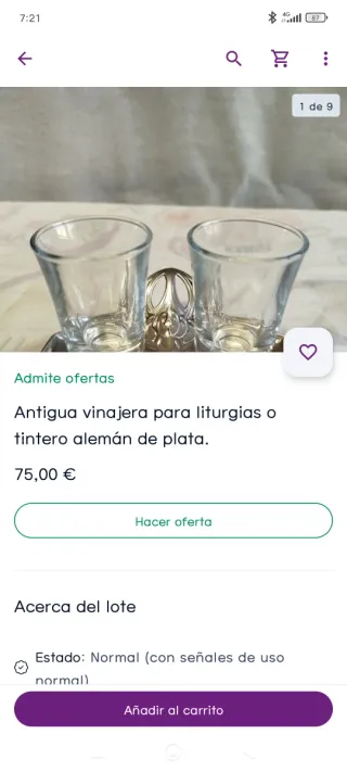 Tintero, taxi chino, colgante, anillos, todo plata