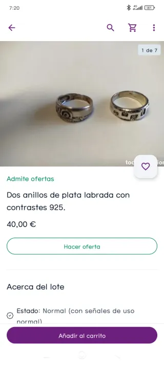 Tintero, taxi chino, colgante, anillos, todo plata