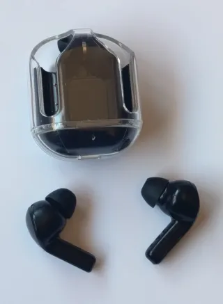 Cascos Inalámbricos con Caja Transparente