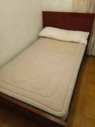 Somier antiguo con colchón