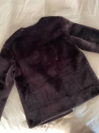 Chaqueta efecto pelo marrón nueva