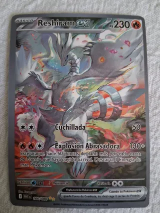 Carta Pokémon Reshiram EX 166/086 precio por carta