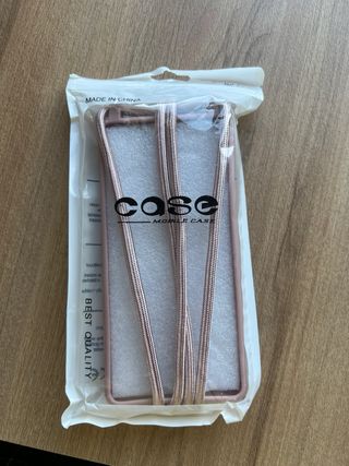 Funda Samsung Galaxy A41 con Cuerda Rosa