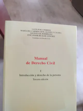 MANUAL DE DERECHO CIVIL TOMO I (3�EDICION) INTR...