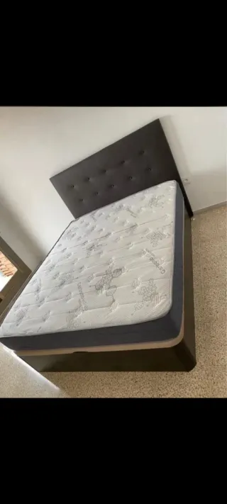 Cama canapé tapizado tela