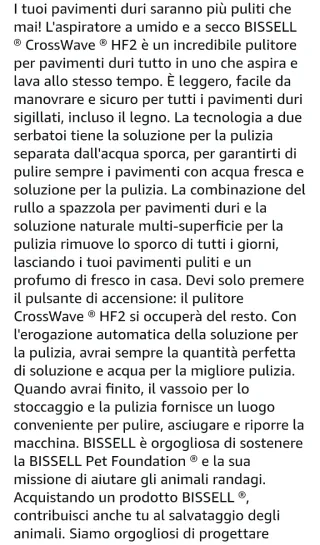 Lavapavimenti BISSEll Crosswave HF2