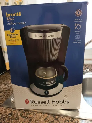 Cafetera Russell Hobbs 1.25L Negra