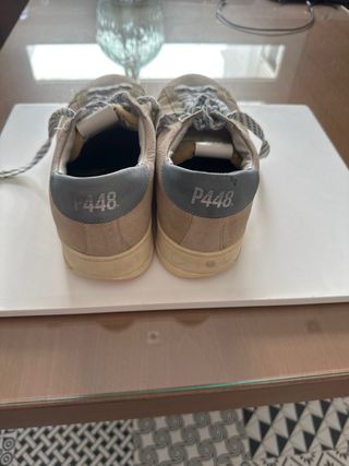 Zapatillas P448 Hombre Beige/Azul