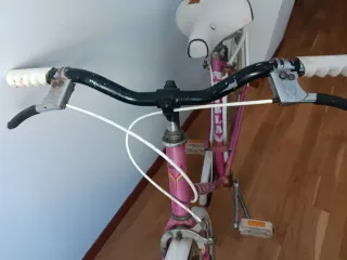 Bicicleta rosa vintage