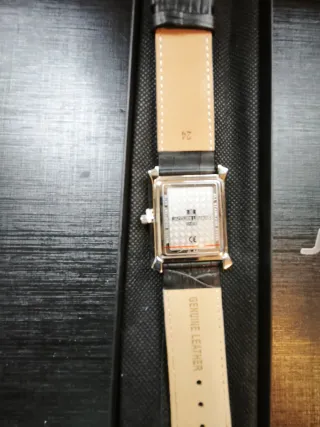 Reloj Jaques Lemans Cuadrado Negro/Plata