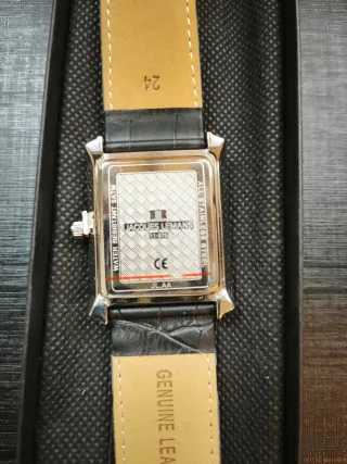 Reloj Jaques Lemans Cuadrado Negro/Plata