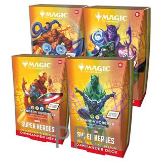 RESERVA MTG - Marvel Super Heroes: Set di 4 Mazzi Commander Collector (Inglese)