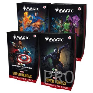 RESERVA MTG - Marvel Super Heroes: Set di 4 Mazzi Commander (Inglese)