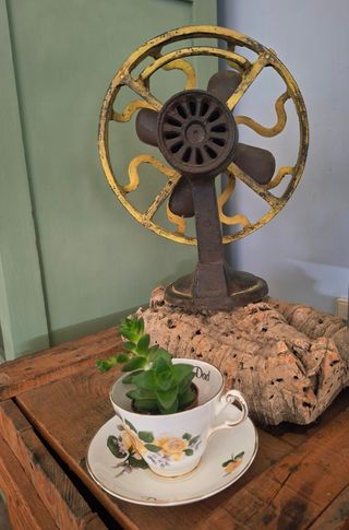 Decoracíon Vintage Industrial - Ventilador forja