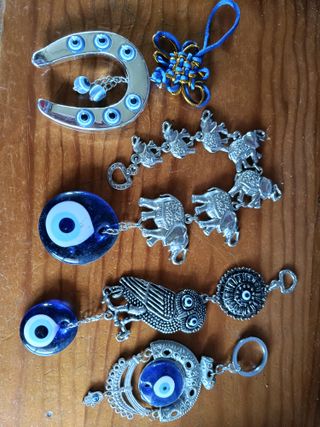 Amuleto Ojo Turco Herradura Elefante Búho