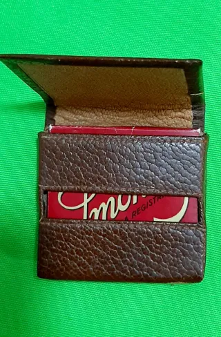 2 Estuches Piel Vintage Marrón