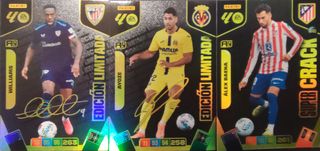 Cromos Baena,Ayoze,Williams Supercrack.Ed.Limitada