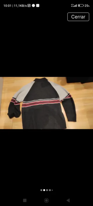 Chaqueta Astore gris y roja