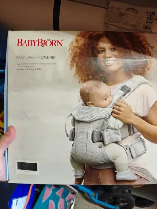 BabyBjorn Mochila One Air Porta Bebé Negro