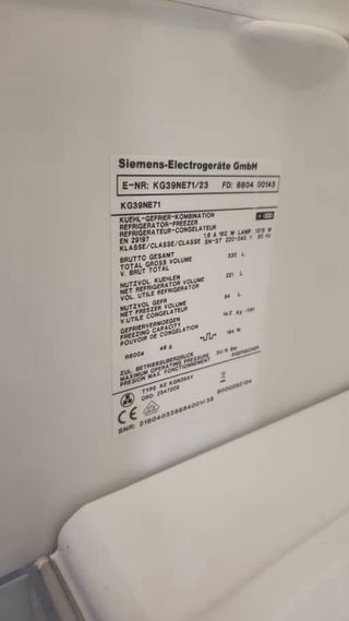 Frigorífico Combi Siemens KG39NE71