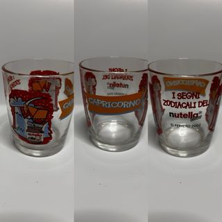 17 Bicchieri Nutella Vetro