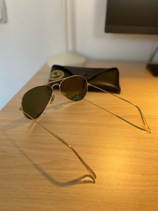Gafas Ray-Ban Aviator Verdes y doradas