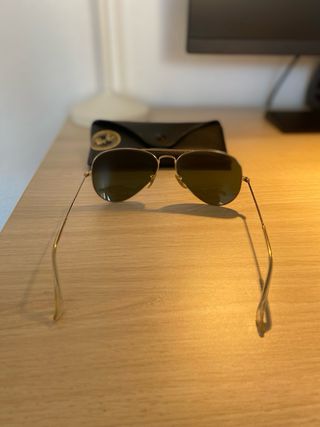 Gafas Ray-Ban Aviator Verdes y doradas