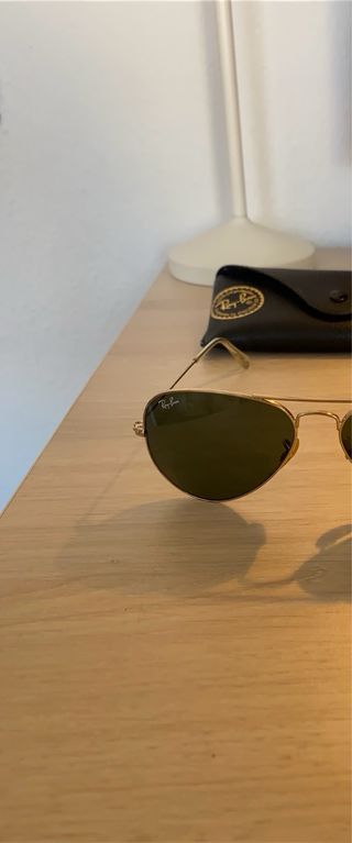 Gafas Ray-Ban Aviator Verdes y doradas