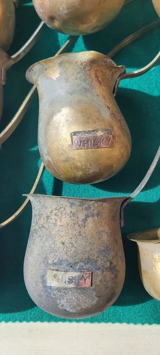 Lote de 14 calentadores cobre y latón antiguos