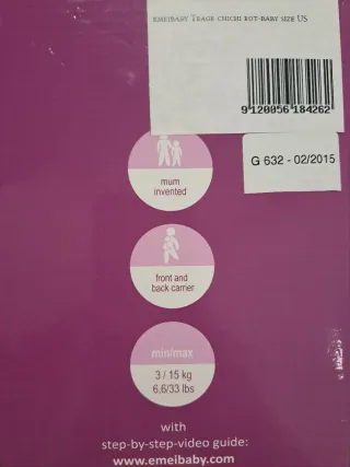 Mochila porteo Emeibaby ergonómica