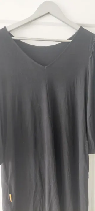 Vestido Mamatayoe Talla L Negro flores