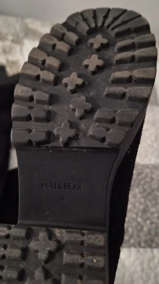Botas altas negras con brillo