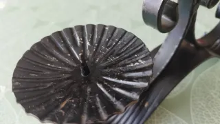 Candelabro in ferro battuto per 3 candele