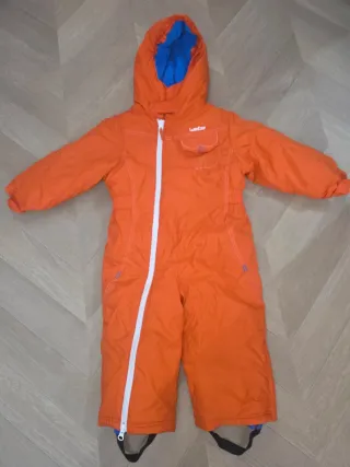 Mono de nieve naranja para bebé