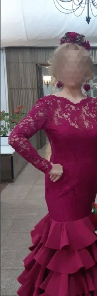 Traje de flamenca puesto 1 vez