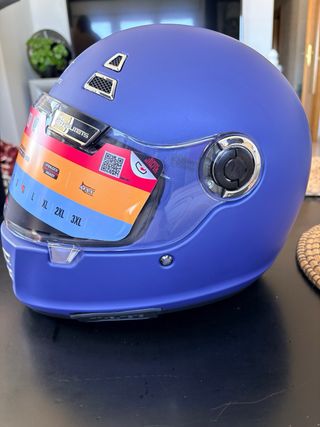 Casco Moto MT Jarama Azul Talla M Nuevo