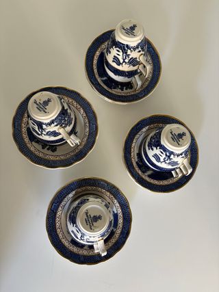 Servizio 8 tazzine caffè Booths Real Old Willow