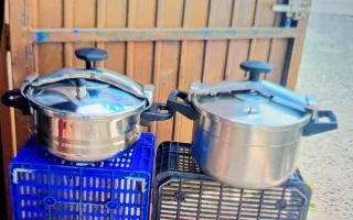 2 Ollas a Presión Acero Inoxidable