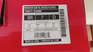 Patines Hockey Línea CCM Tacks 9370R T42