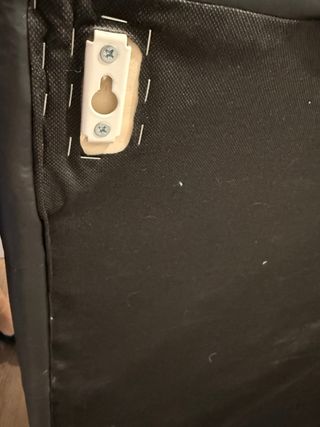 Cabecero polipiel negro cama 135