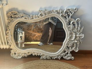 Espejo blanco decorativo