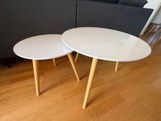 Conjunto mesas centro estilo nórdico