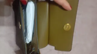 Borsetta H&M camoscio e strass oro