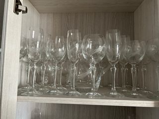 Set copas vino, champán y jarra cristal